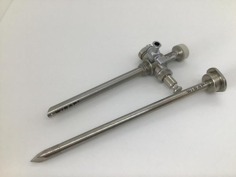 Trocar and Sheath Hi-Flow Valve with one Luer Lock Stopcock Wisap 7600-2