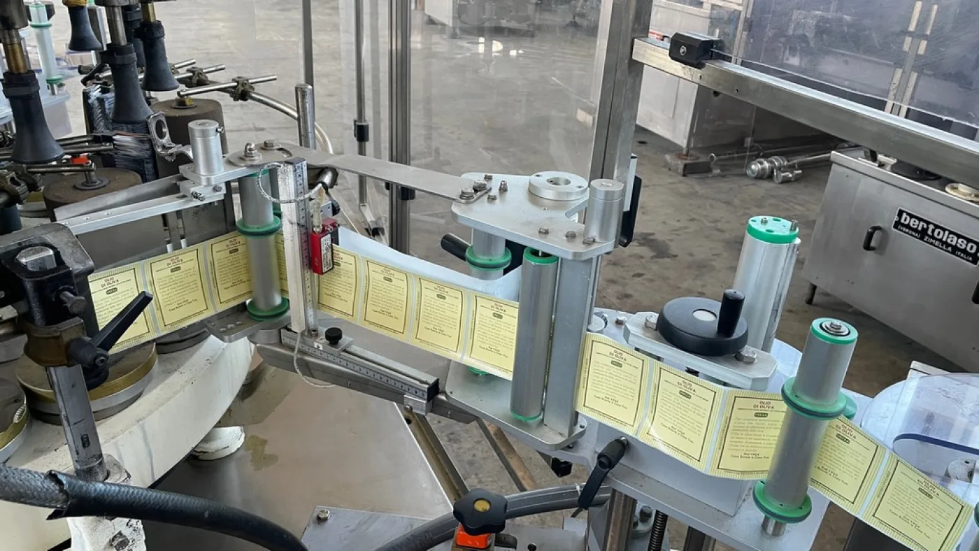 LABELLING MACHINE ALFA 4G WITH 16 HEADS, WITH SIMI ADHESIVE STATIONS YEAR 2012 FOR LABEL AND BACK-LABEL, SECOND-HAND MACHINE - 2