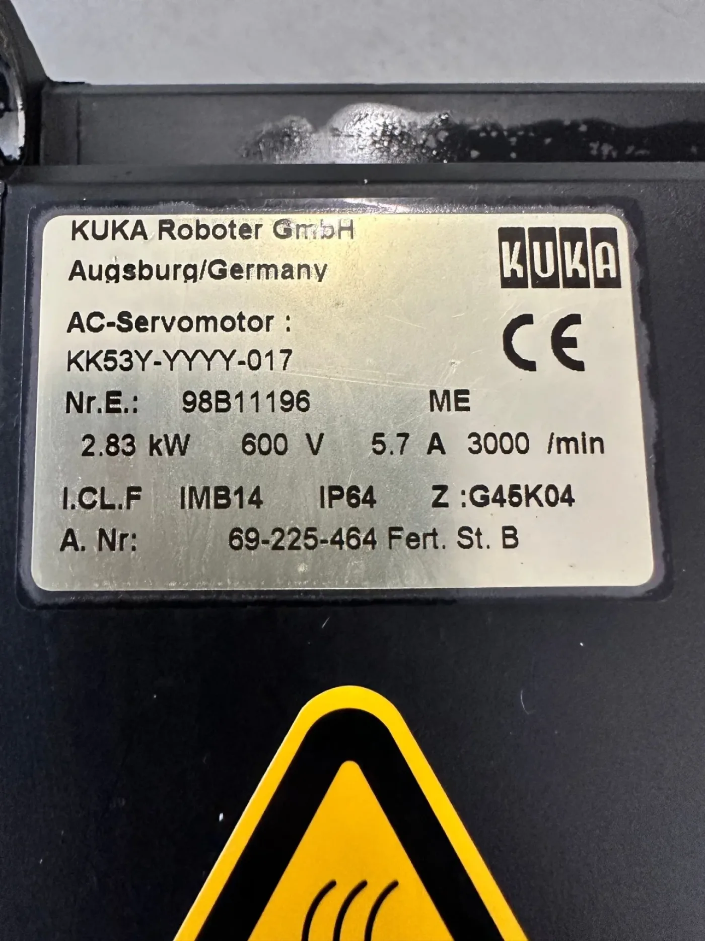 Kuka Servomotor KK53Y-YYYY-017 - 2