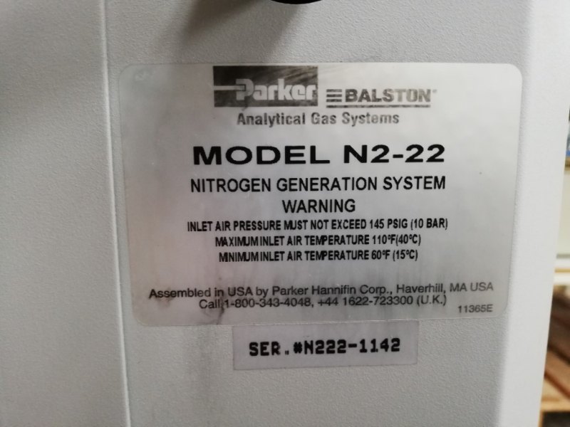 Parker Balston NITROGEN GENERATOR N2-22 - Miscellaneous