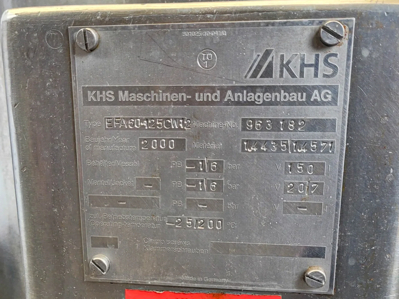 KHS EFA 60.125CW12 0,28m² - Nutsche filter - 7