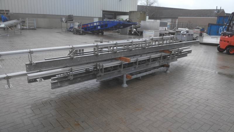 Bi-rail and walking beam conveyor