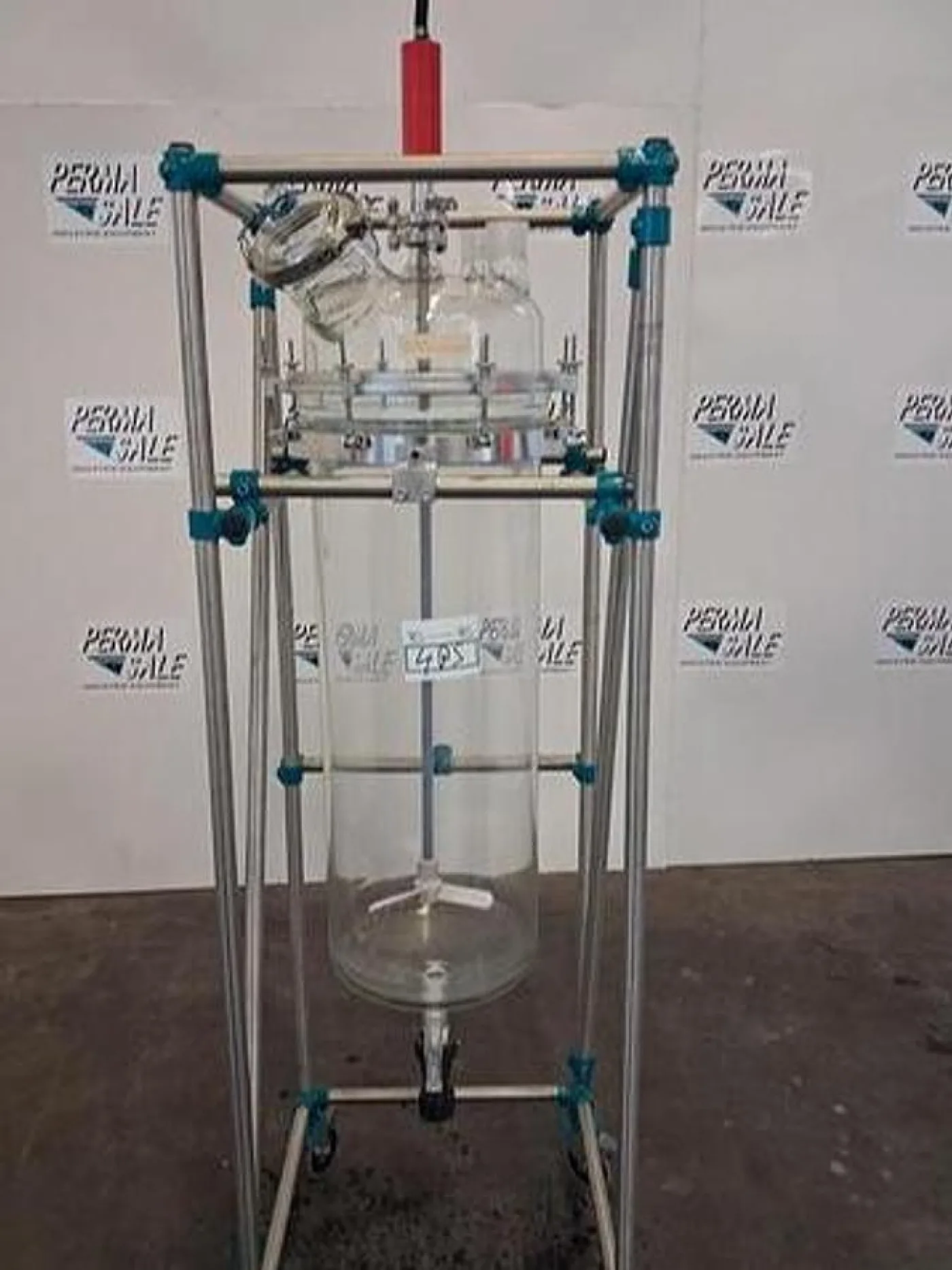 GKB GlasKeller 50 L Glasreaktor – Laborreaktoranlage mit Rührwerk und Stativsystem - 2