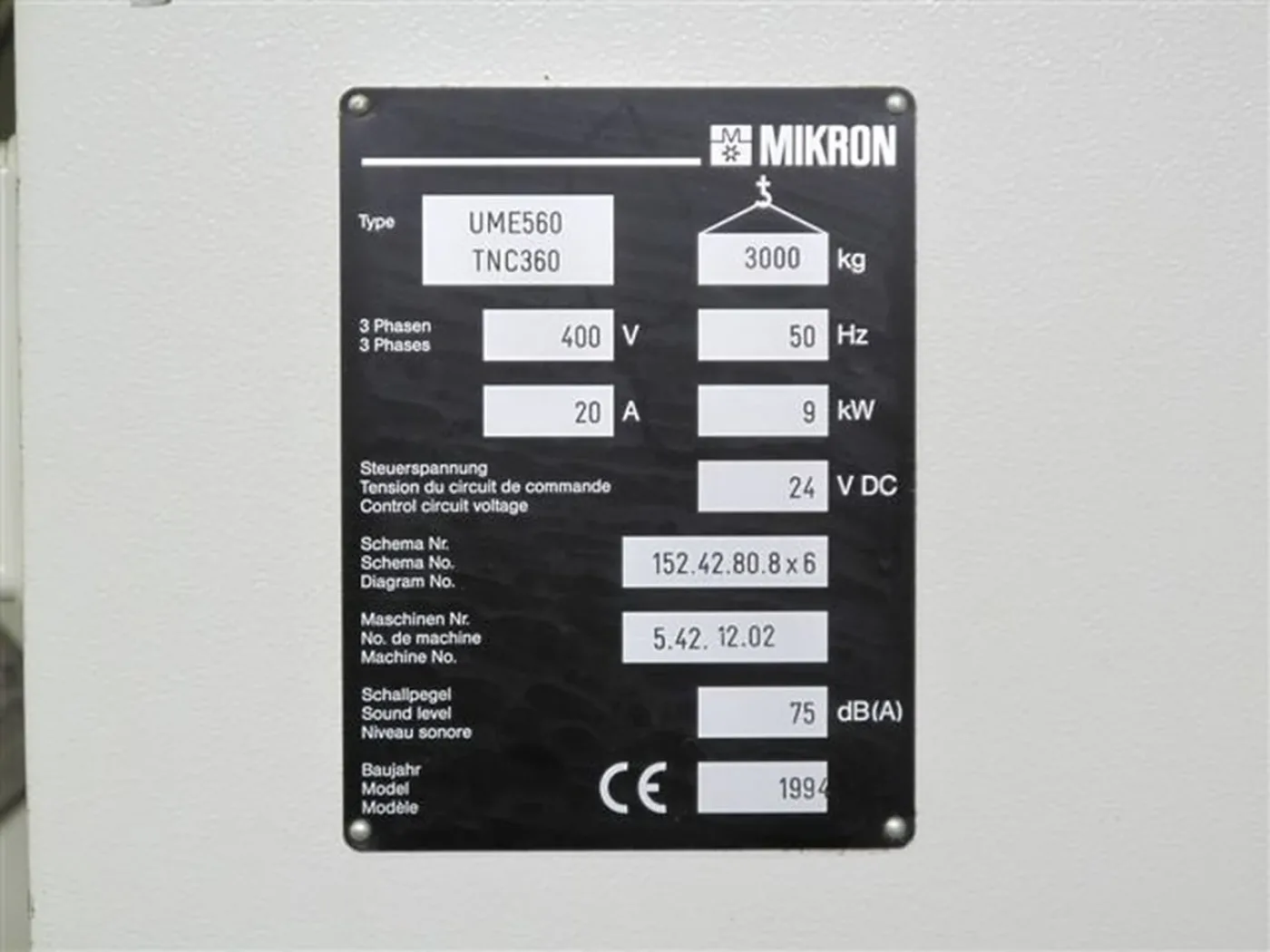 017254 - MIKRON UME 560 - 7