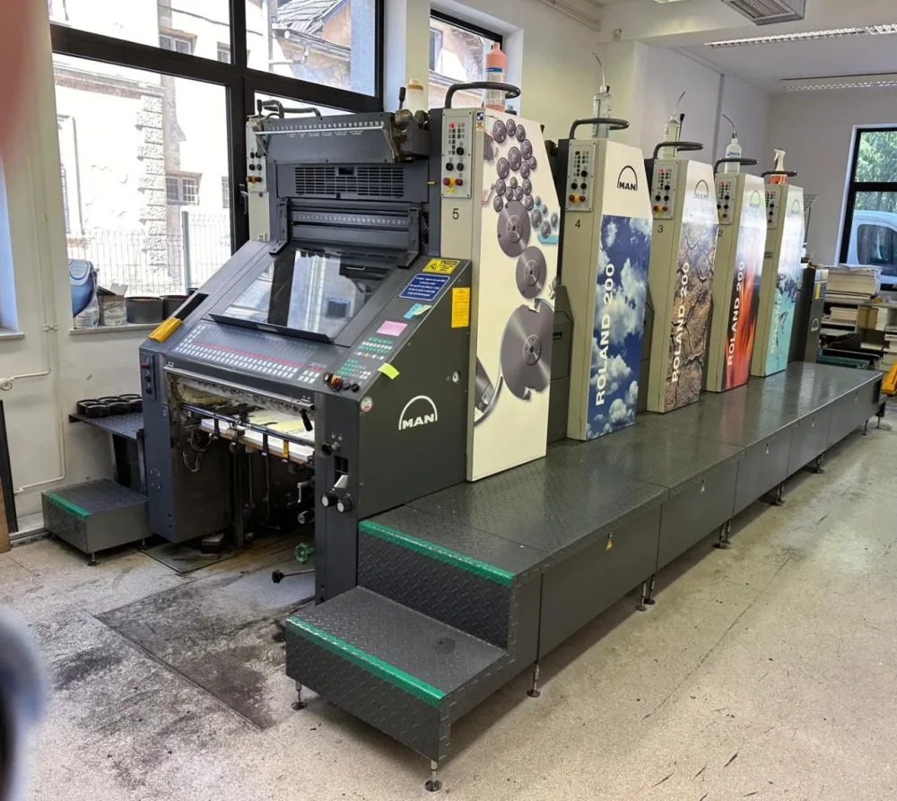 Roland 205 E 0B offset printing press