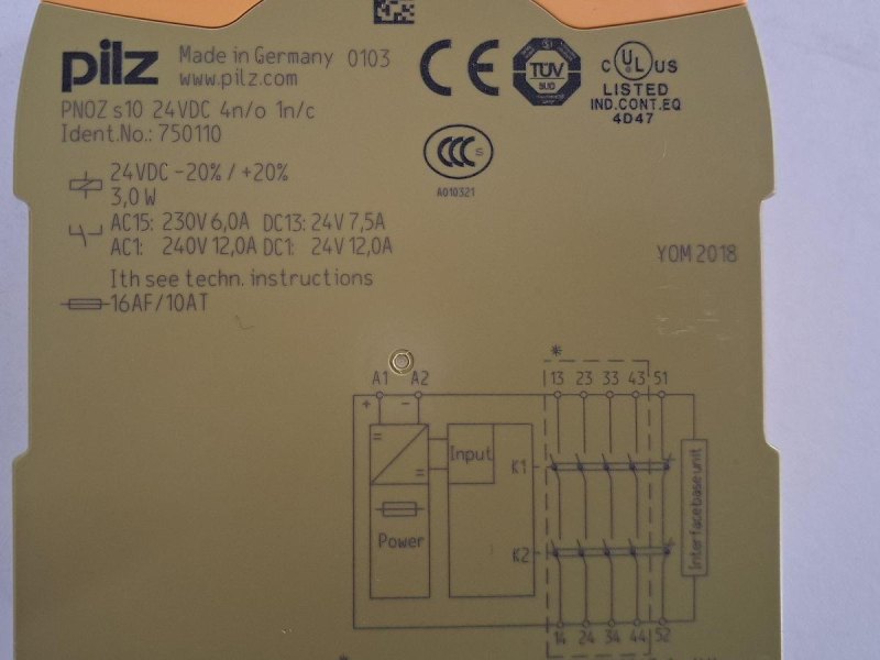 Pilz PNOZ s10 Safety Relay 24 V DC