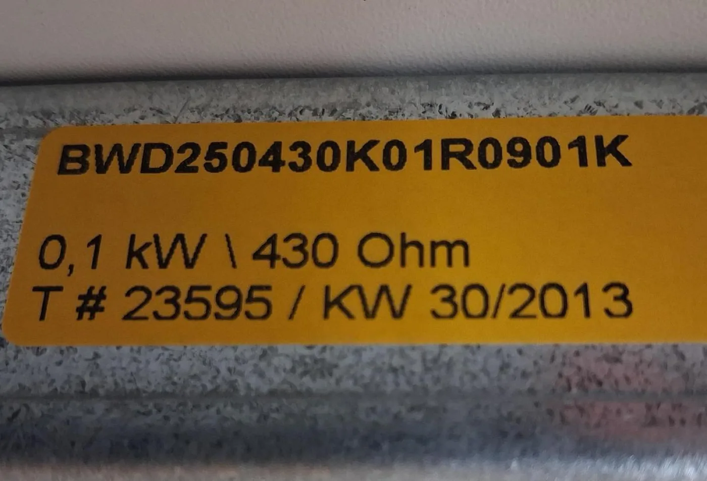 Koch BWD250430 Bremswiderstand 100 W 430 Ω IP65 – Neuware - 2