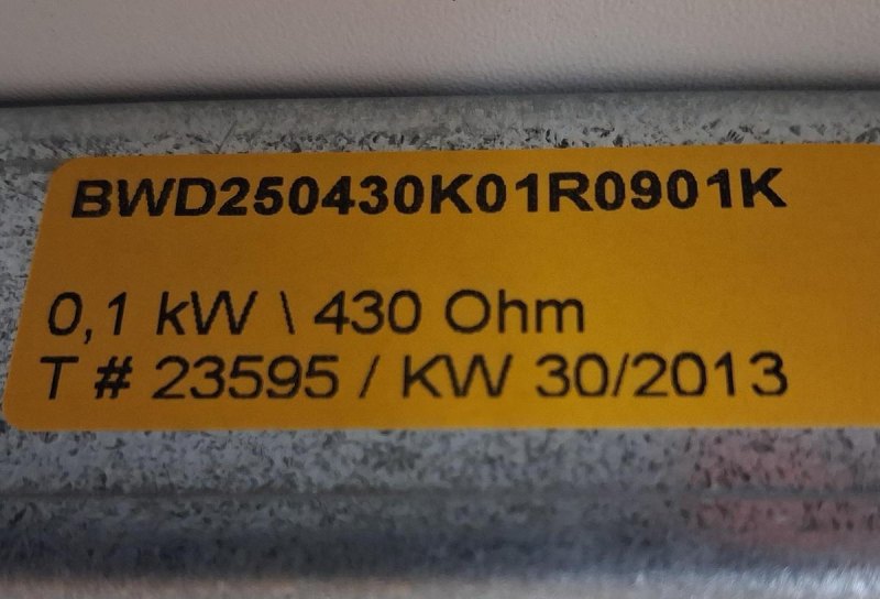 Koch BWD250430 Bremswiderstand 100 W 430 Ω IP65 – Neuware