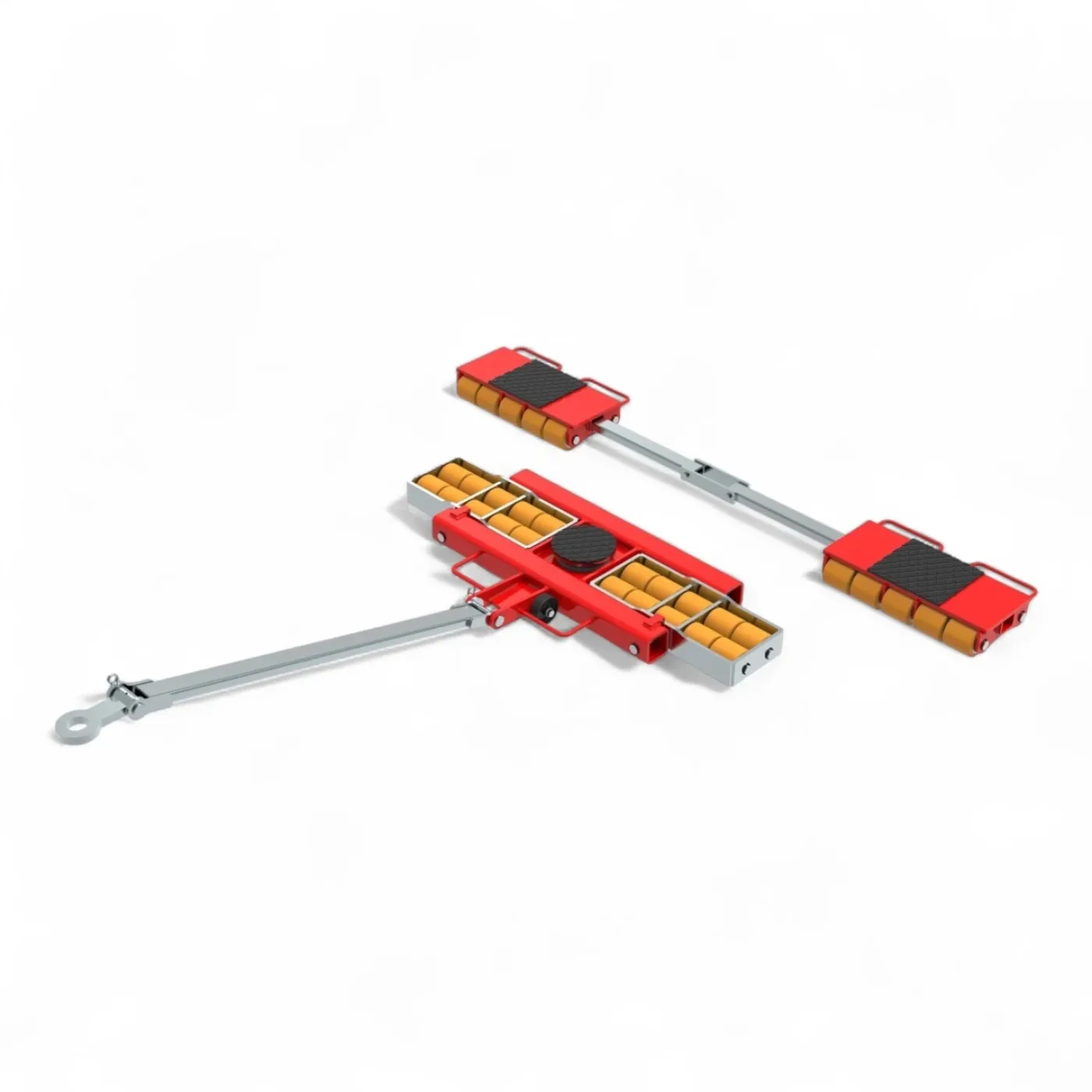 Transportfahrwerk Panzerrollen Set HTS ECO-Skate I 150L+S / 30t Traglast - 1