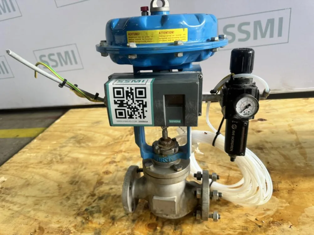 ARCA Regler GmbH / Siemens Pneumatic Globe Control Valve with Siemens SIPART PS2 HART Positioner