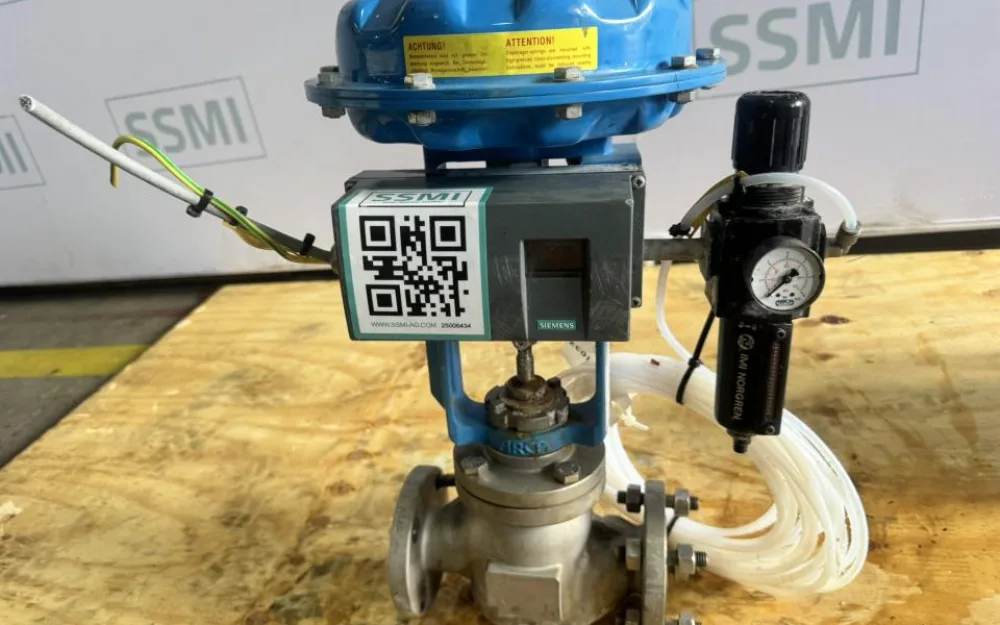 ARCA Regler GmbH / Siemens Pneumatic Globe Control Valve with Siemens SIPART PS2 HART Positioner