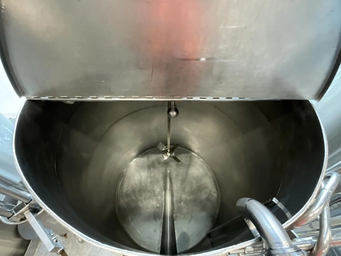 Chaudronnerie Tuyauterie Chaudronnerie Tuyauterie 1500 Litre Stainless Steel Mixing Tank - 6