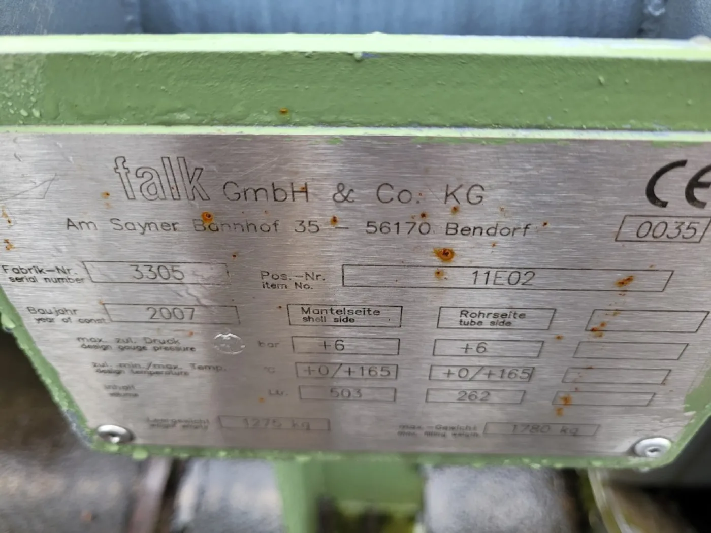 Falk 3305 49m² - Shell and tube heat exchanger - 2