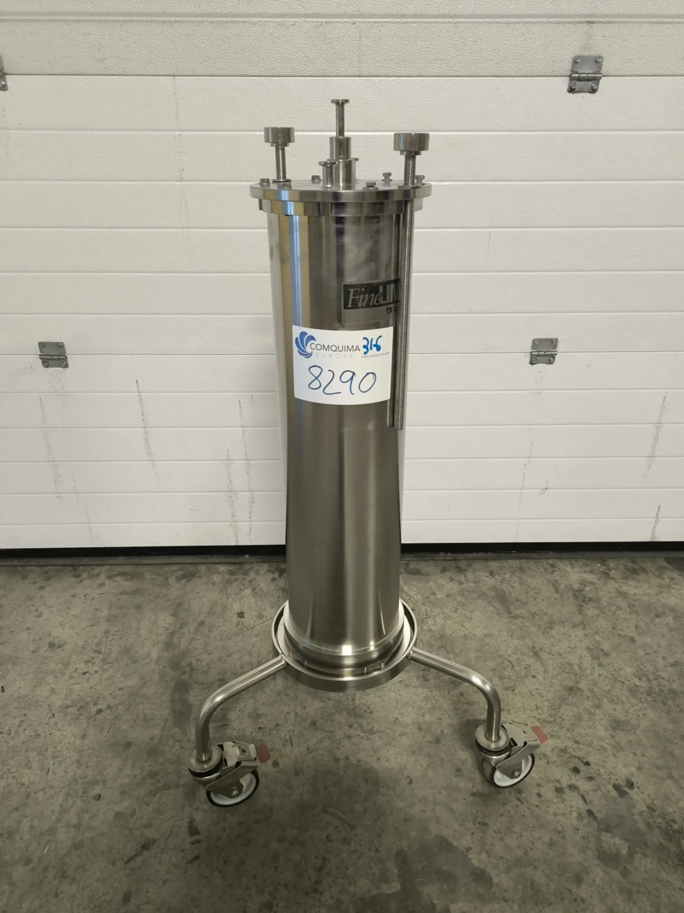 USED AMERSHAM PHARMACIA BIOTECH FINE LINE STAINLESS STEEL CHROMATOGRAPHY COLUMN 24 LITERS - 1