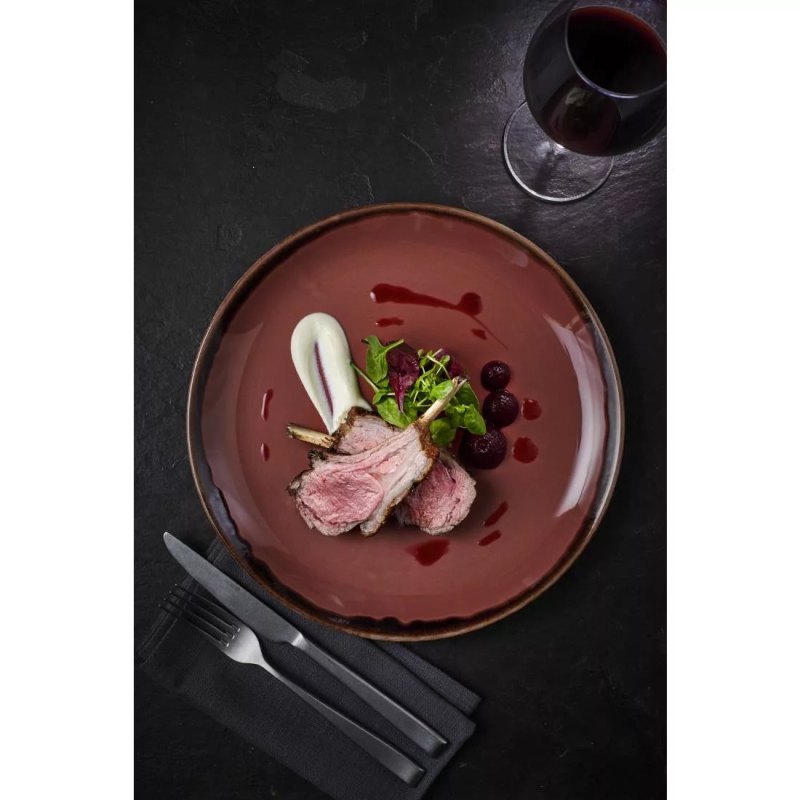 Dudson Harvest Plum Coupe Plate 11.25 inch Box 12 - islandcatering