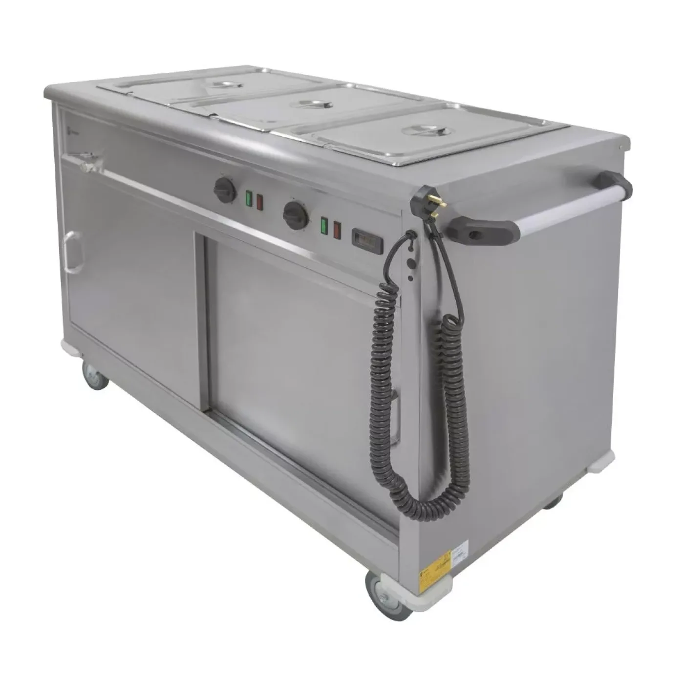 Parry Mobile Servery with Bain Marie Top MSB12 - islandcatering - 2