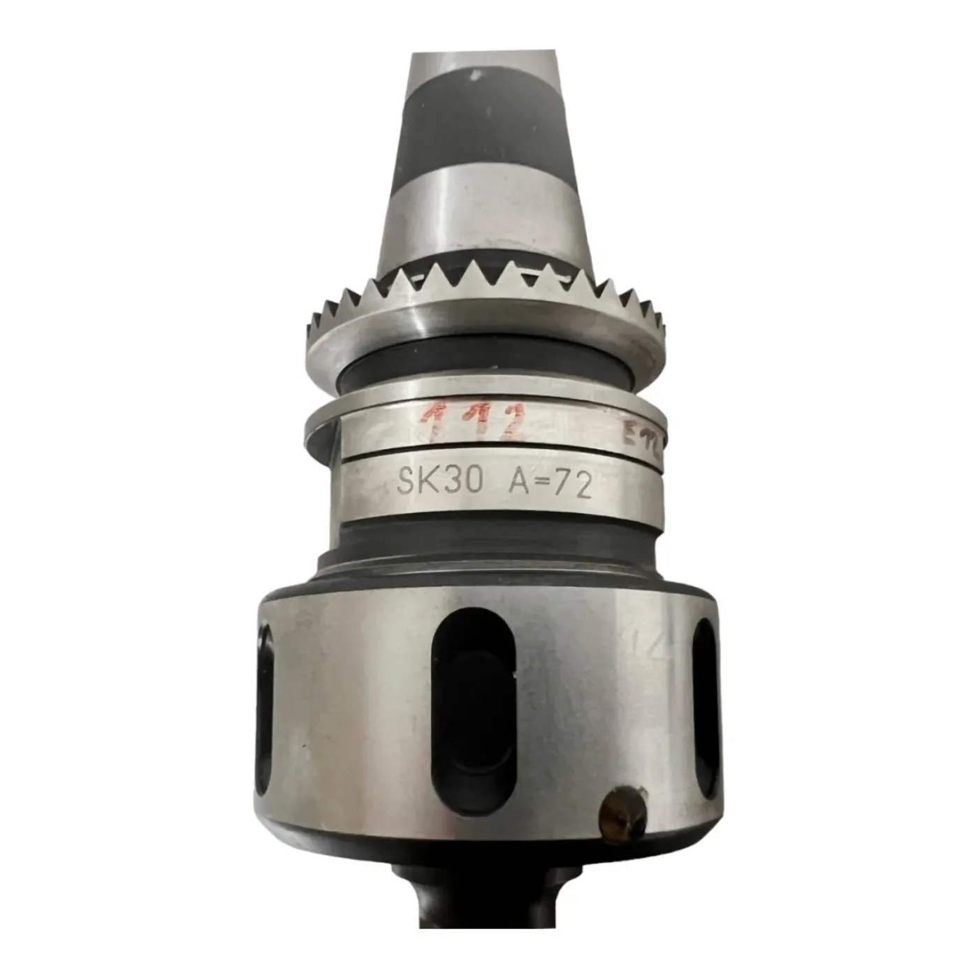 SK 30 ISO 30 Spannzangenfutter LEUCO mit Zahnkranz A=72mm mit HM-WPL Oberfräser D=20 mm x NL=55 mm, Z1+1 Art.-Nr. 726050-M - 1