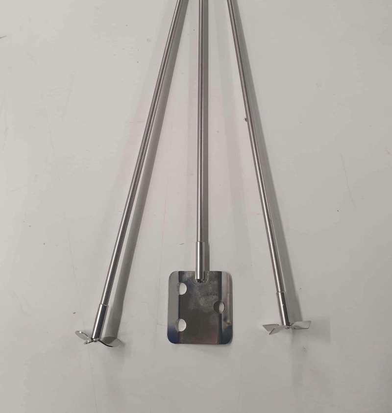 Roeras voor bovenroerders set van 3 stuks