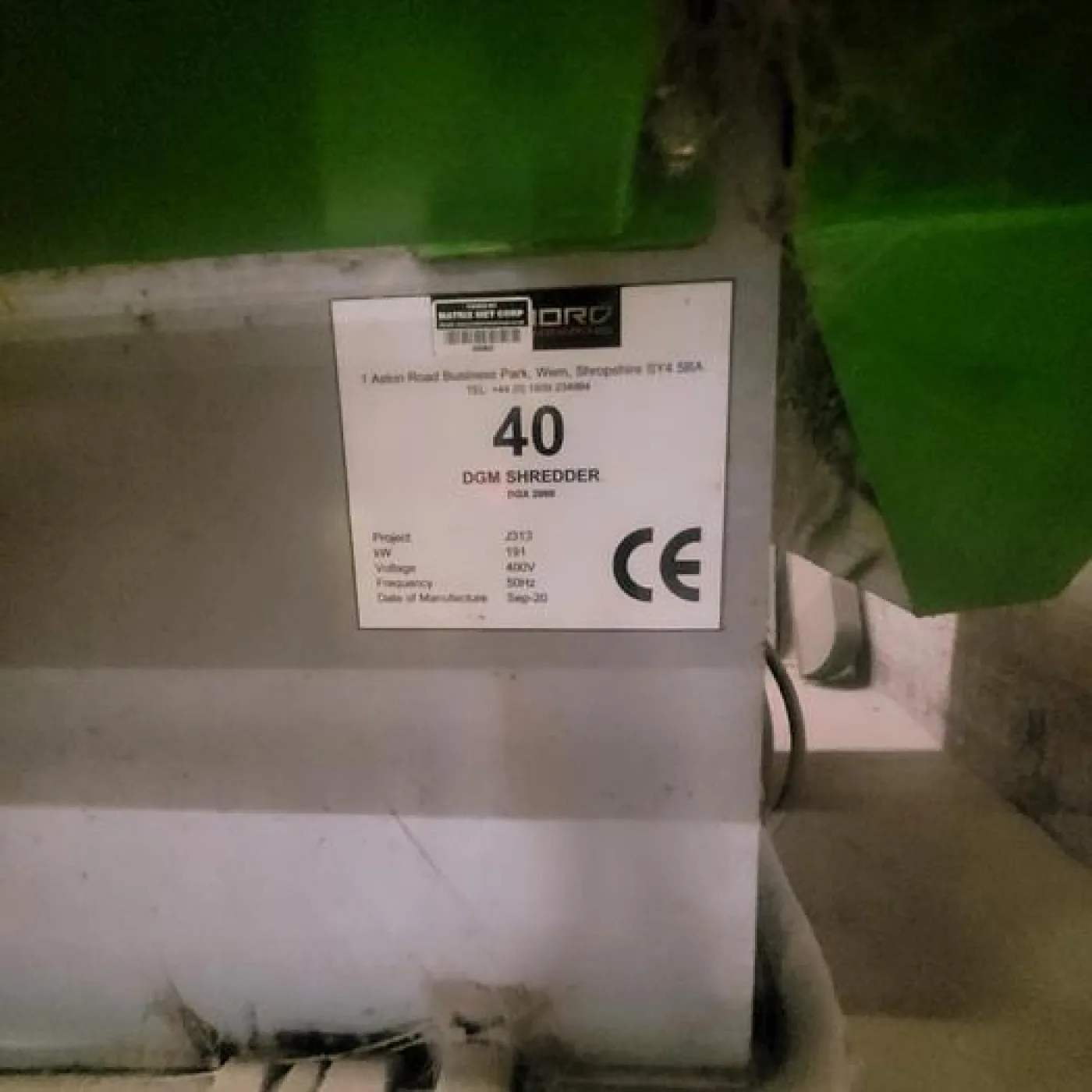 2020 DGM 40 Industrial Shredder - 7