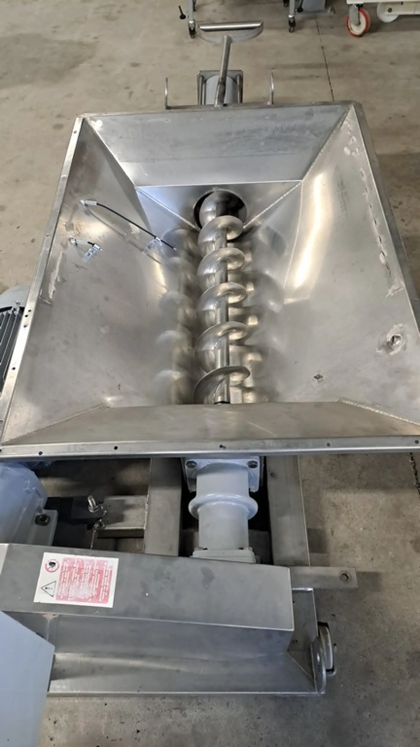 STAINLESS STEEL MONO PUMP, FIRM CMO, FOR GRAPES AND POMACE, WITH LOADING HOPPER AND FEEDING AUGER, SECOND-HAND MACHINE - 4