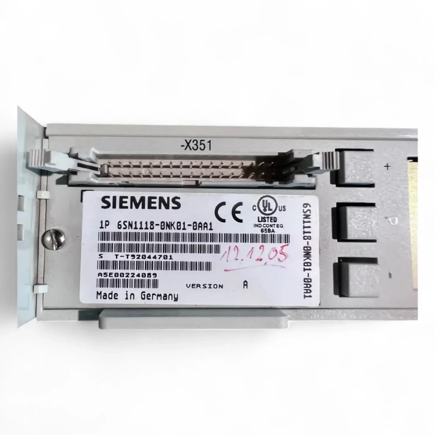 Siemens Simodrive U/E-Modul INT.-EXT. 5/10kW Art.-Nr. 6SN1146-1AB00-0BA1 z. B. für IMA Maschinen - 2