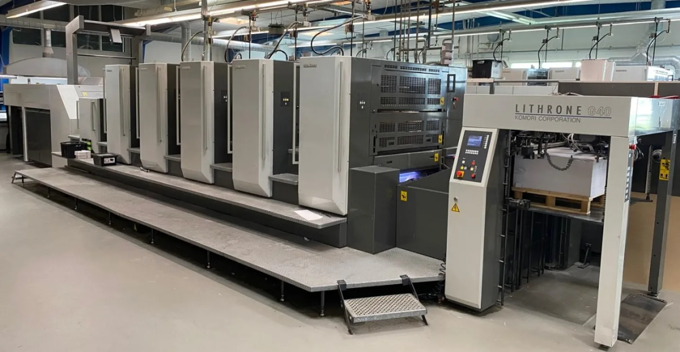 Komori Lithrone GL-540+C – 5 Colour plus Coater - 1