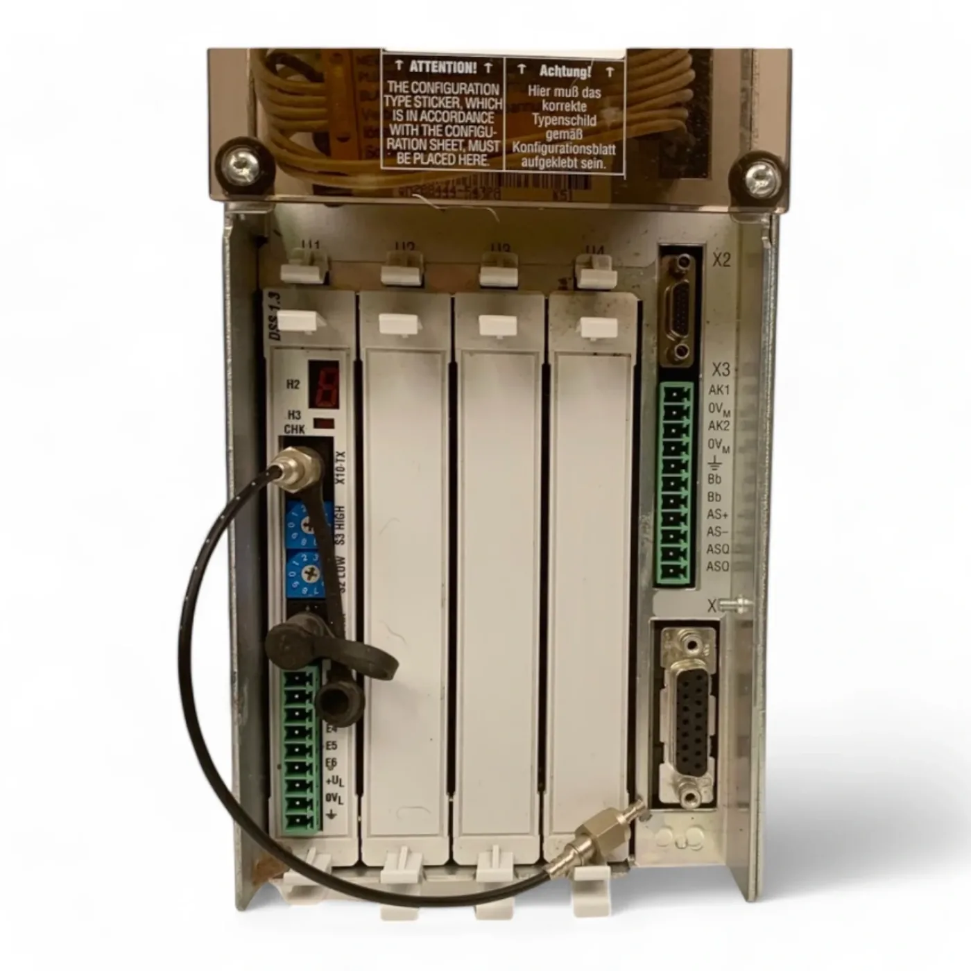 Indramat Rexroth Bosch DDS02.1W025-DS01-02-FW Antriebssteuerung - 2