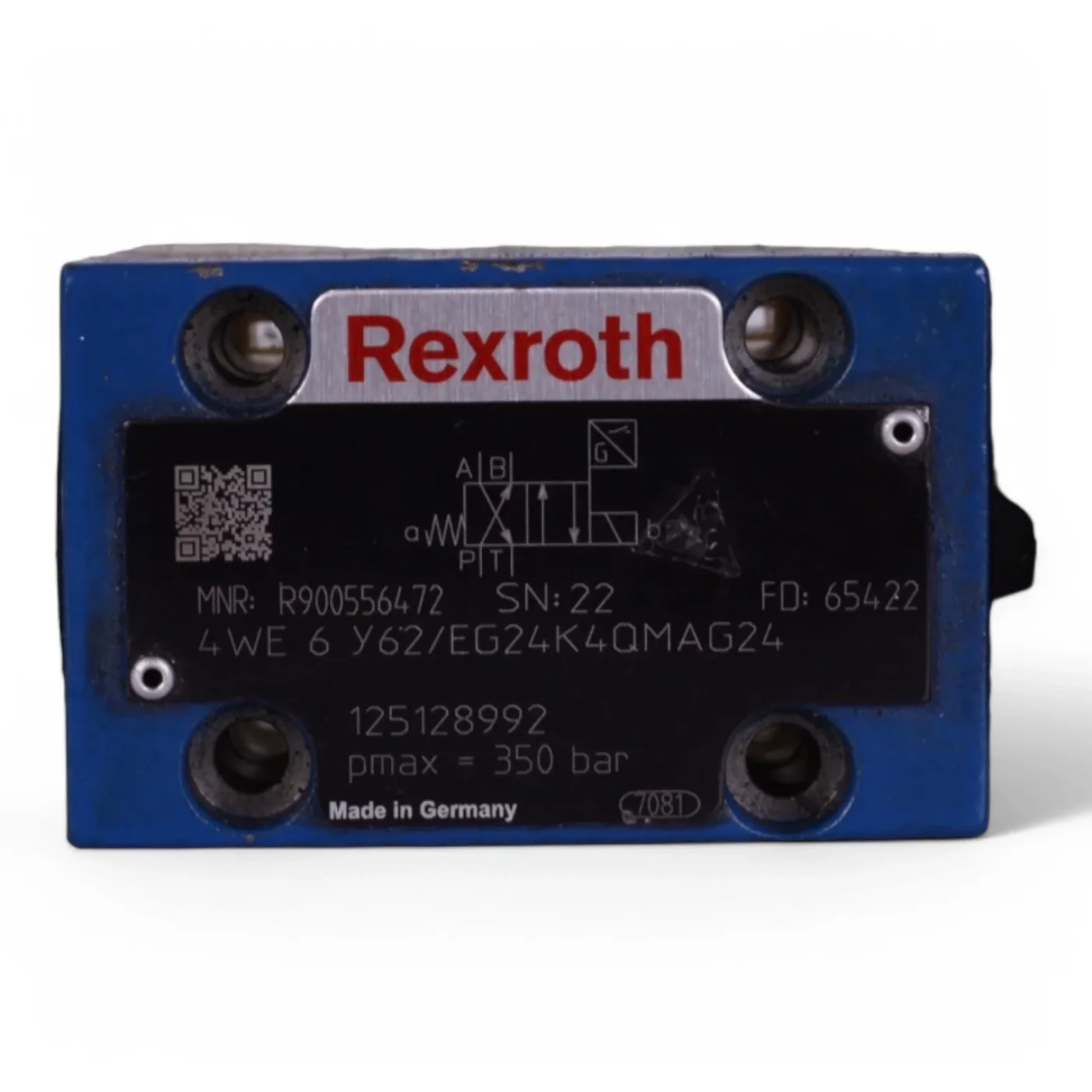 Bosch Rexroth Hydraulikventil R900556472 ist ein 4/3-Wege direktgesteuertes Wege-Schieberventil - 2