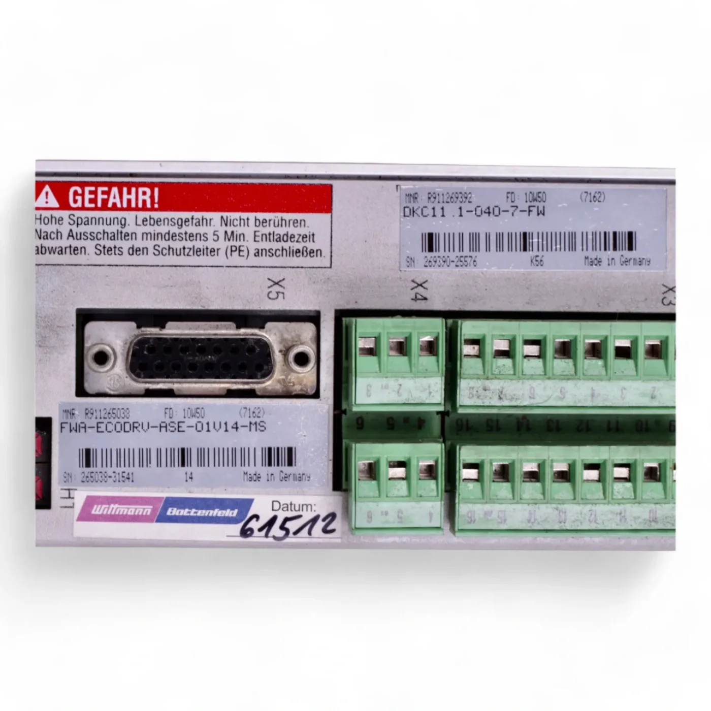 Indramat Rexroth Bosch Indramat DKC11 . 1-040-7-FW 269392 + FWA-ECODRV-ASE-02VRS-MS 265771 - 4