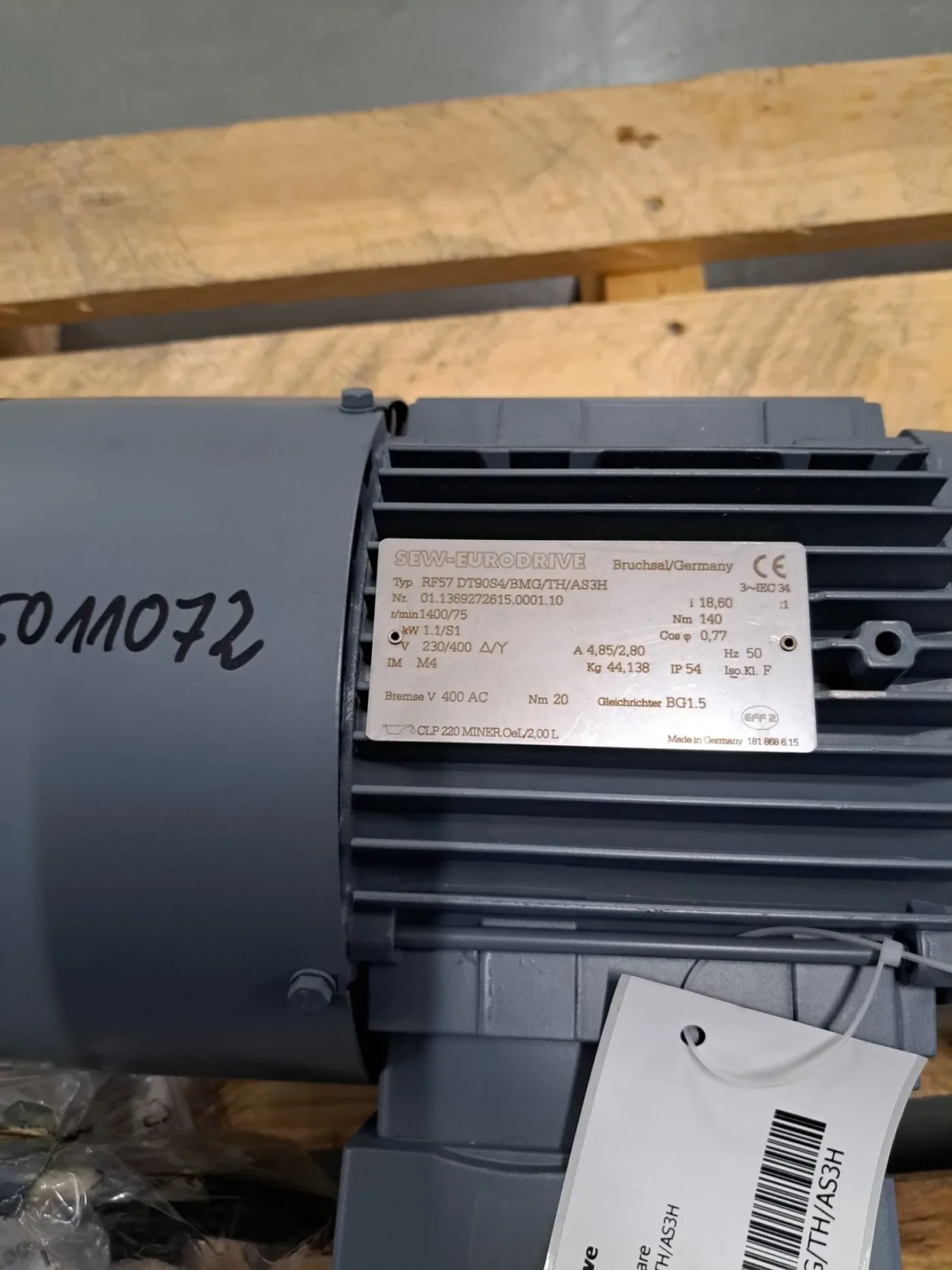 SEW Eurodrive Getriebemotor RF57DT90S4/BMG/TH/AS3H - 4
