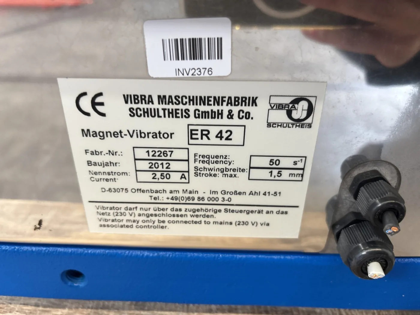Vibra FRU 10/2-0-ER - Vibro feeder - 2
