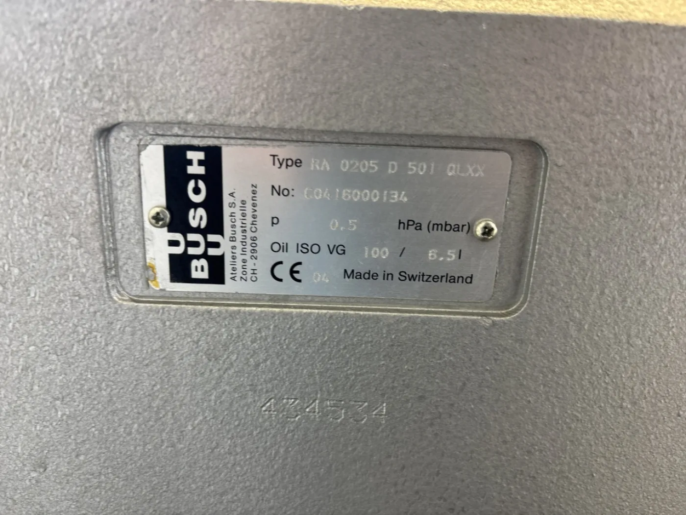 Busch RA 0205 D 50 l QLXX - Vacuum pump - 3