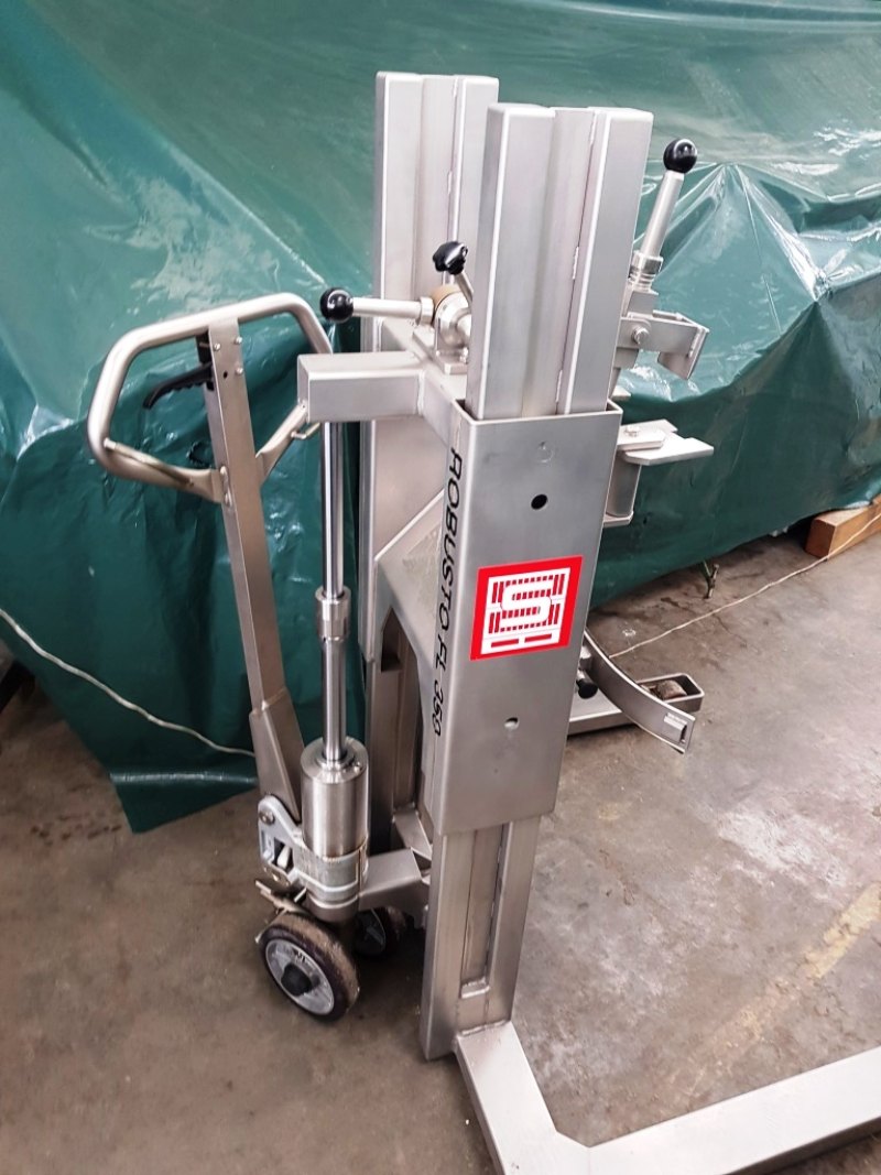 TRANSPALLET SANITARIO PER SOLLEVAMENTO / RIBALTAMENTO FUSTINI – SCHNEIDER – MOD. ROBUSTO FL 350