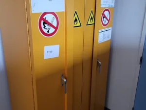 1958 - Used Dupa chemical storage cabinet