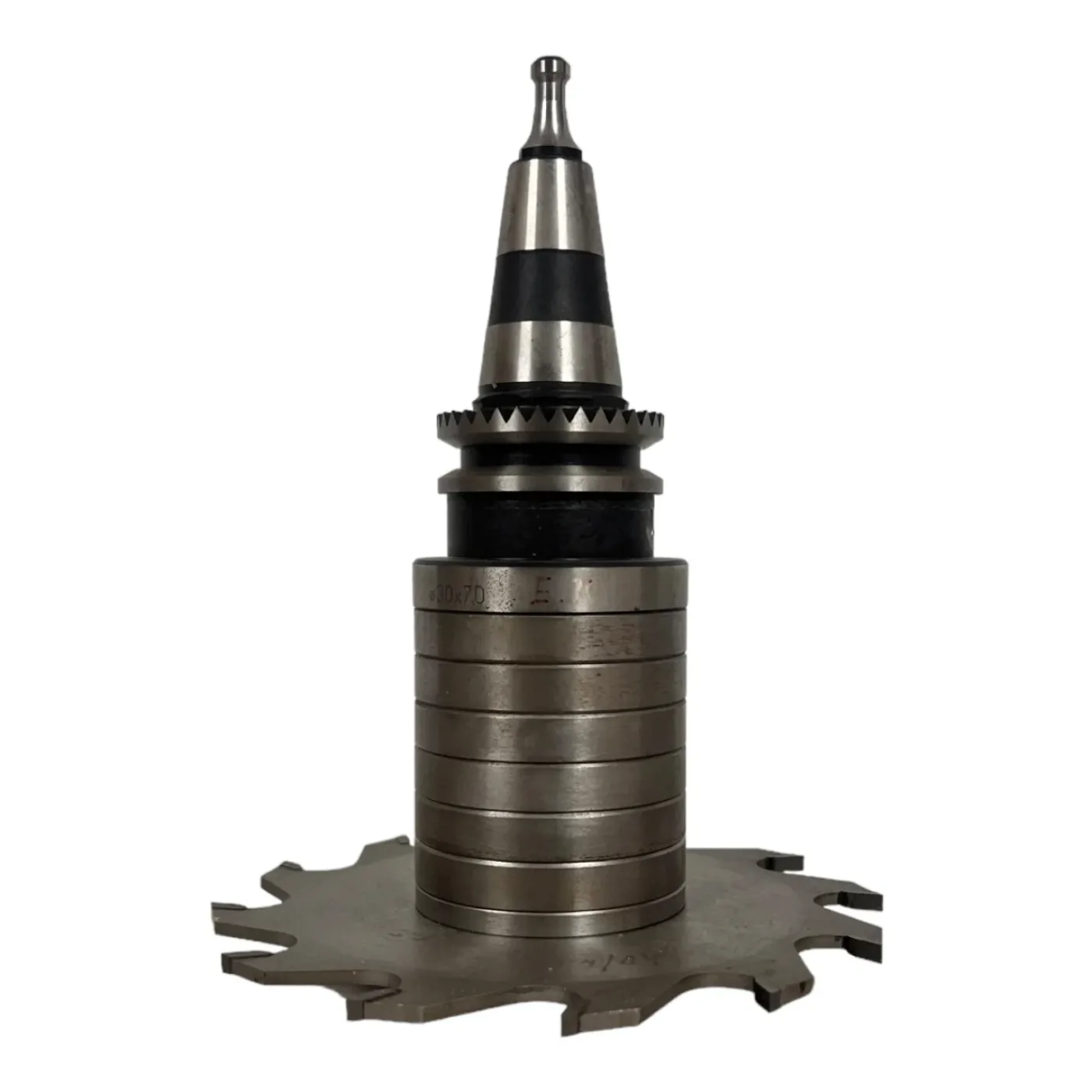 SK 30 ISO 30 Spannzangenfutter Fräsdorn mit Steilkegel kpl. mit 1 Ringsatz Morbidelli SCM mit zusätzlichen Nutern 150 mm Art.-Nr. 72150-M - 1