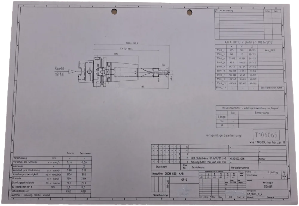 Mapal / Neher PKD Stufenbohrer D8.6/18/20 z=2