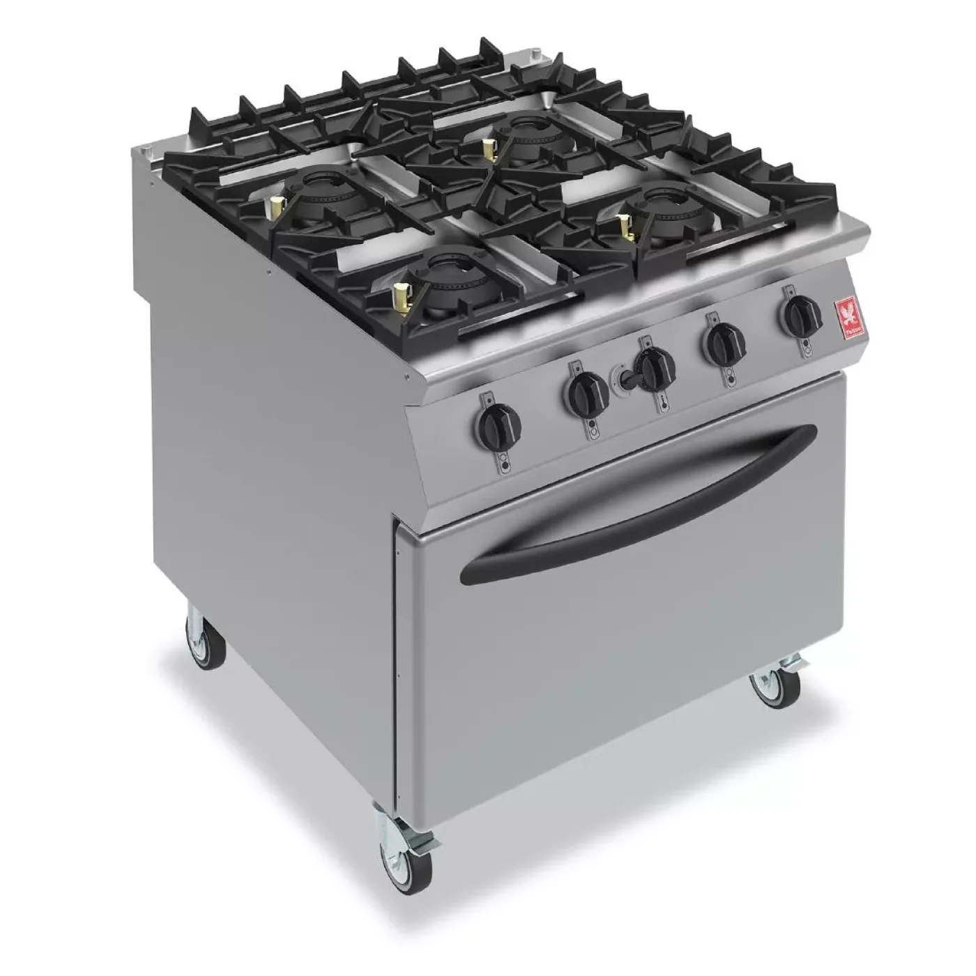 Falcon F900 Four Burner Oven Range on Castors Natural Gas G9184 - islandcatering - 1