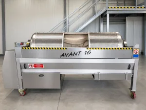 STAINLESS STEEL MEMBRANE PRESS, MIROS FIRM MODEL AVANT 16, CAPACITY HL 16, OPEN CYLINDER, SECOND HAND MACHINE