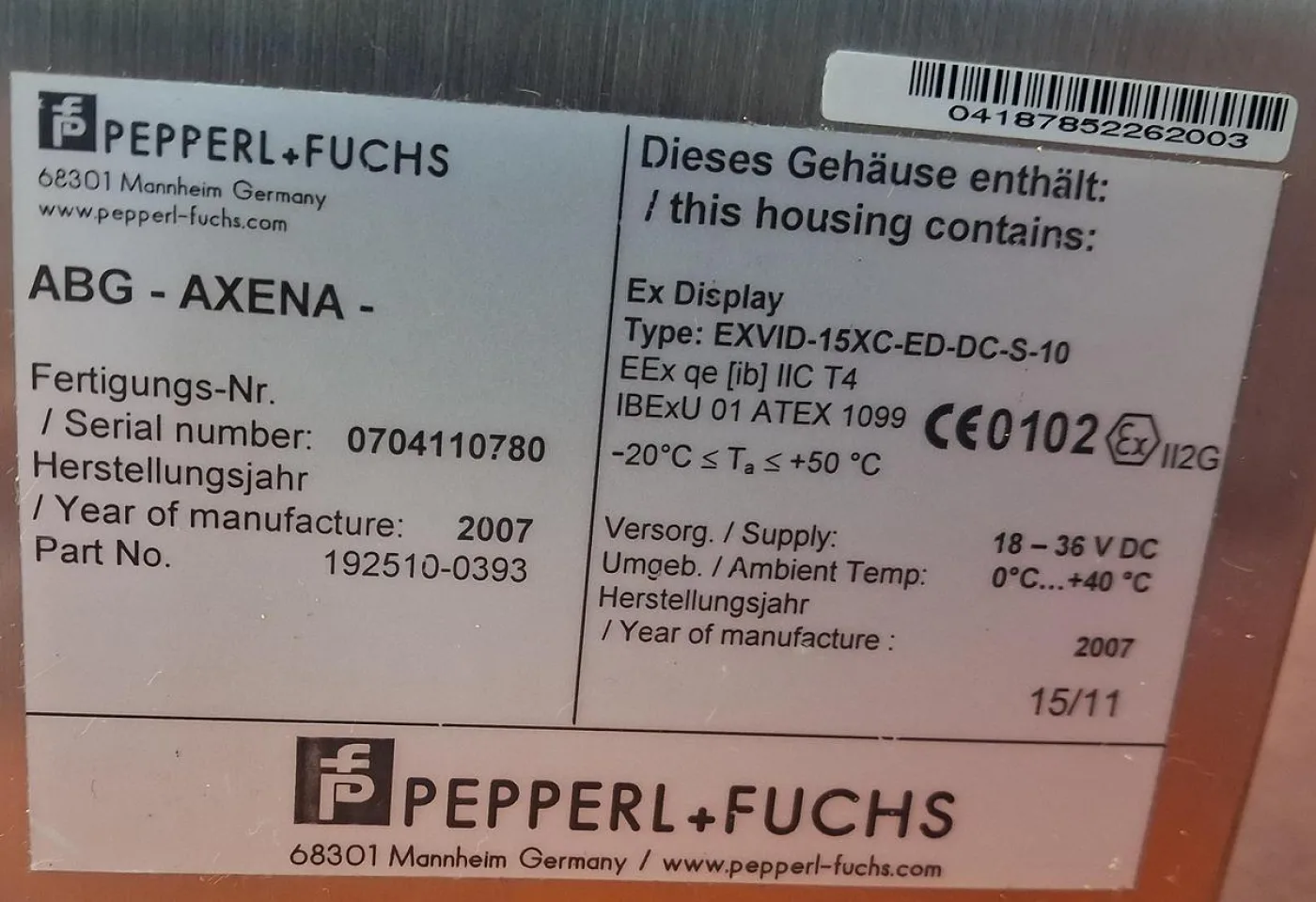 Pepperl+Fuchs EXTEC iPC-EX Industrie-Panel-PC - 4