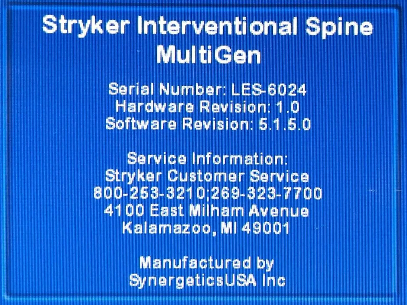 Stryker RF Multigen Console REF: 0406-900-000 - 4