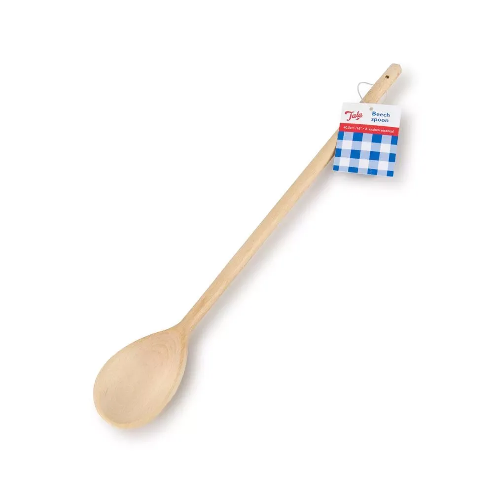 Tala 40.5cm Spoon Waxed - FSC (Pack of 12) - islandcatering