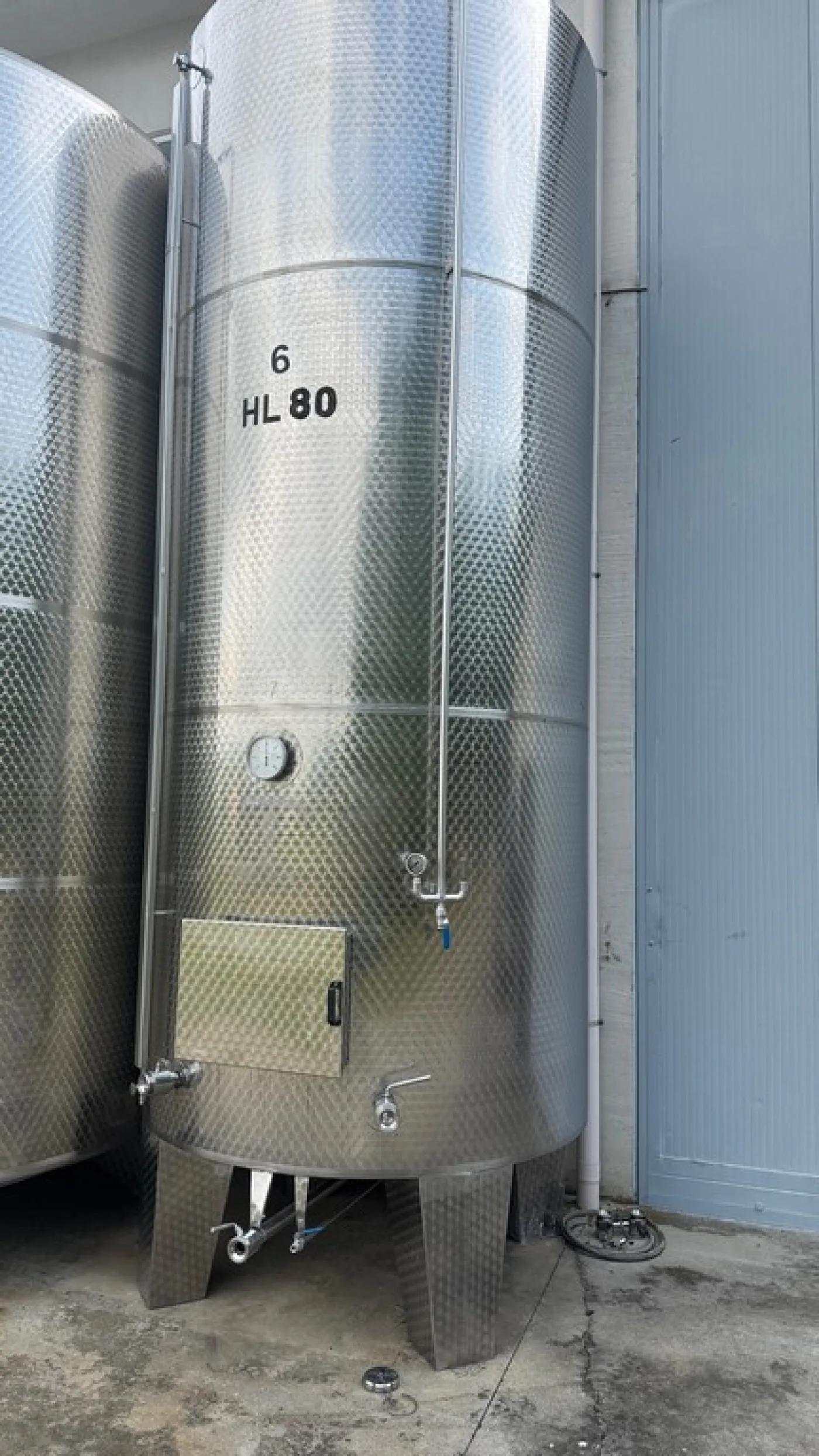 STAINLESS STEEL TANK 8.000 LITERS (80 HL), STORAGE MODEL TOTALLY INSULATED, PRESSURE ROUNDED BOTTOMS, SECOND HAND EQUIPMENT - 5