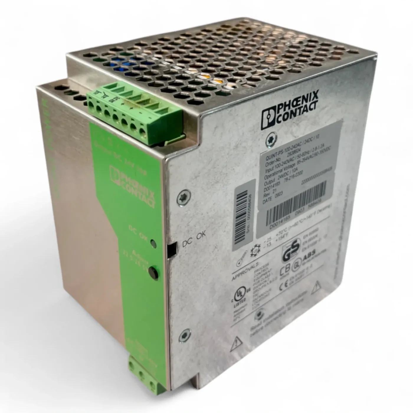 PHOENIX CONTACT QUINT-PS-100-240AC/24DC/10 Schaltnetzteil 24V 10A 240W – Art.Nr. 2938604 - 1