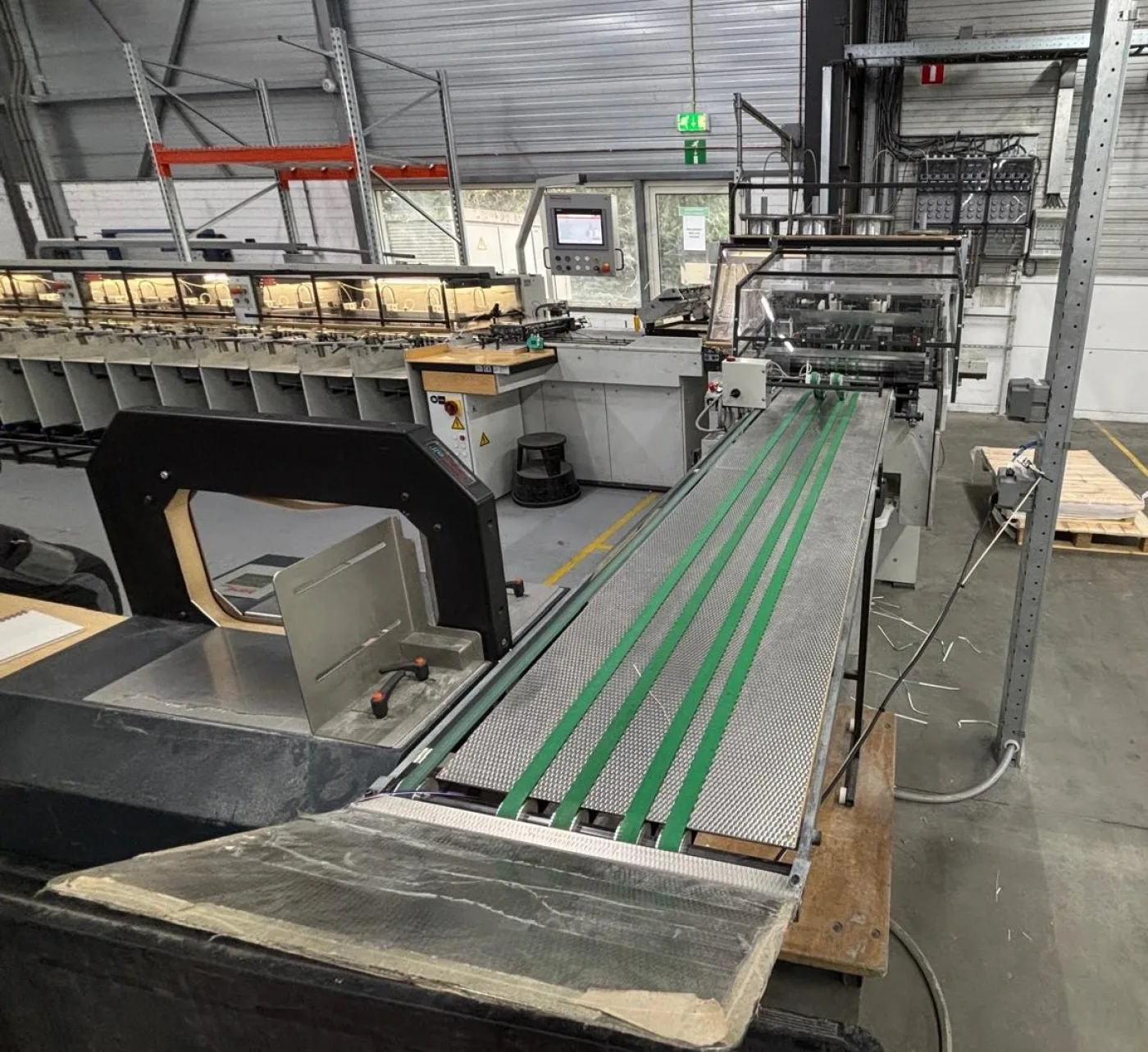 Theisen & Bonitz Flex B316 SP+TB B304 QSM fully automated sheet collator with stich fold three knife trimmer - 6