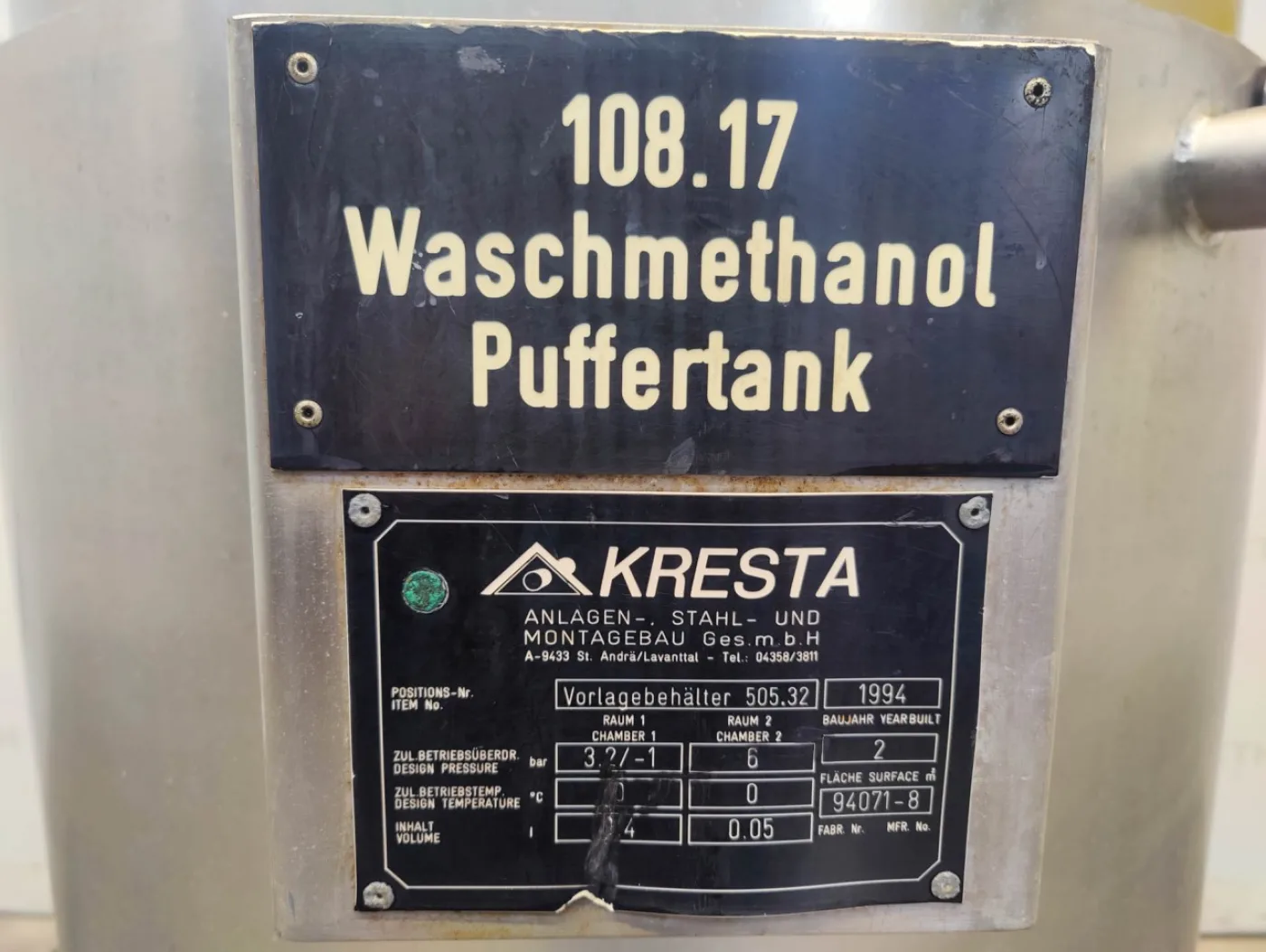 Kresta 550 Ltr. - Pressure vessel - 3
