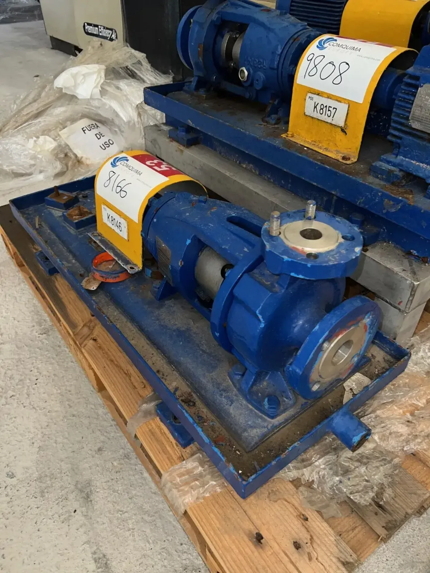 USED INGERSOLL-DRESSER PUMPS 40-25CPX125 7.1 m3h 316L CENTRIFUGAL PUMP - 3