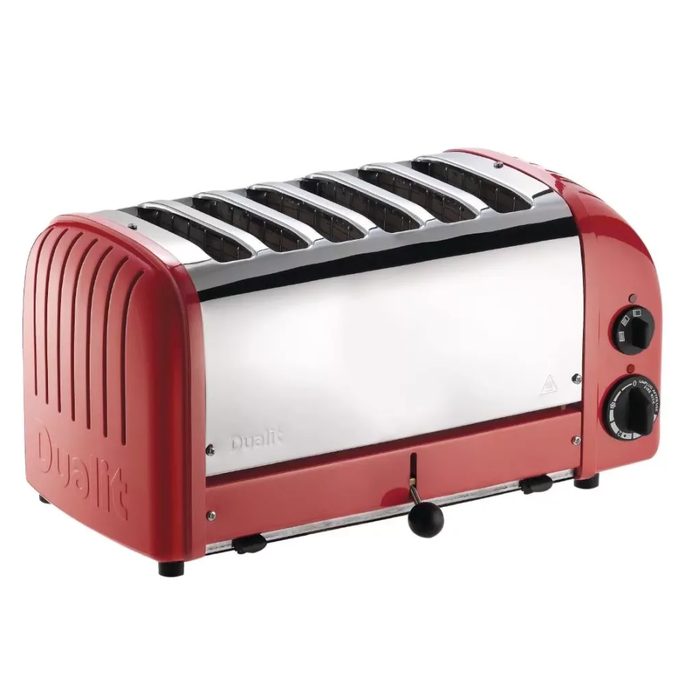 Dualit 6 Slice Vario Toaster Red 60154 - islandcatering