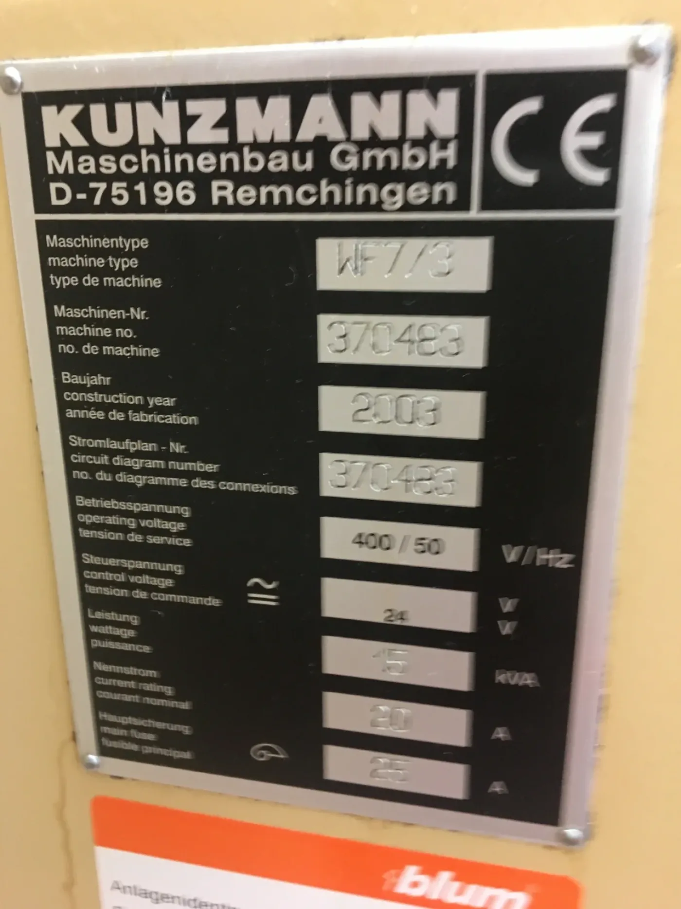 020606 - KUNZMANN WF 7/3 - 5