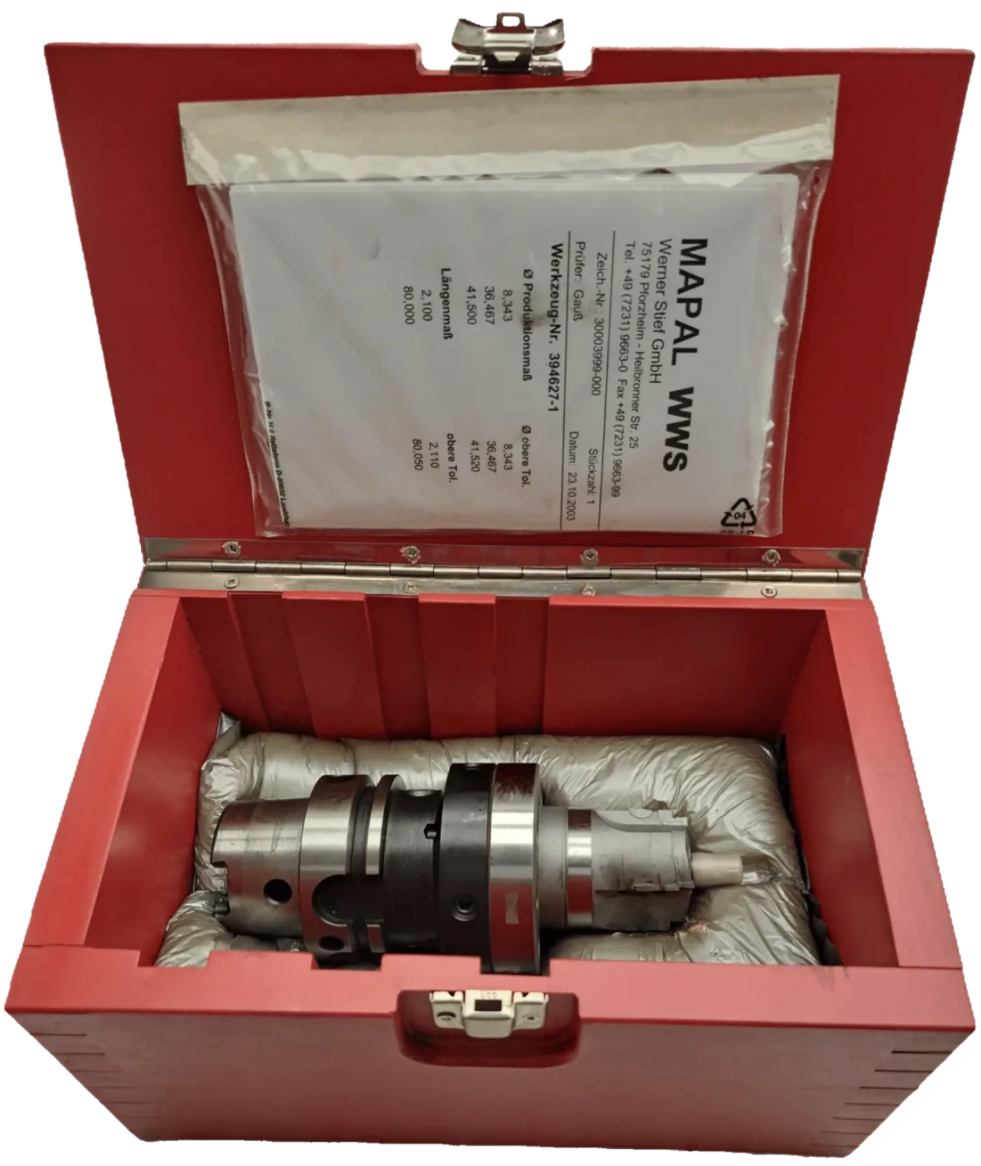 Mapal WWS MN 5091-08-K Aufnahme mit Fräskopf F3003999-000/c - 2