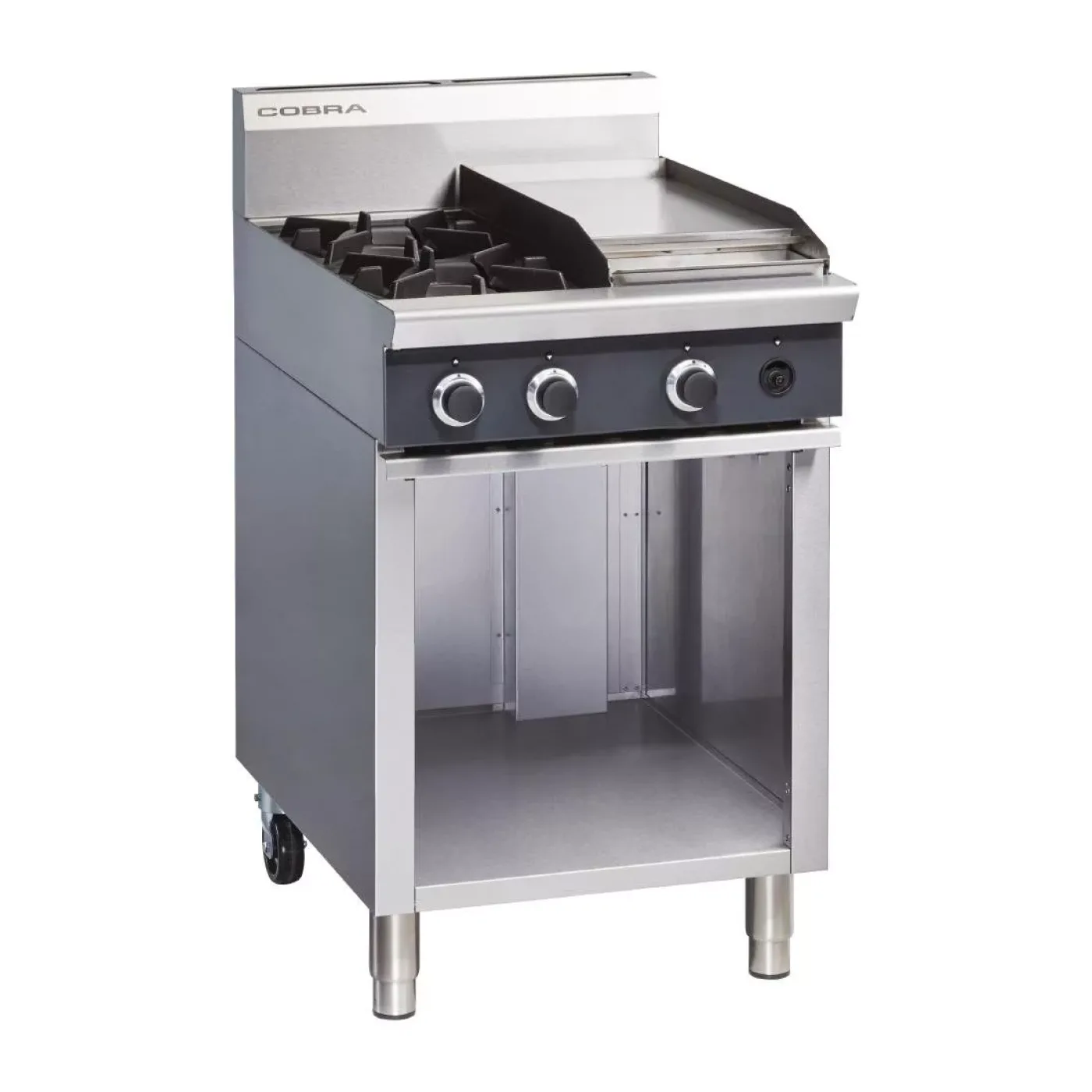 Blue Seal Cobra Natural Gas Range 2 Burner with Griddle C6C/N - islandcatering - 1